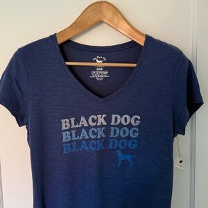 Black Dog Cotton T Shirt